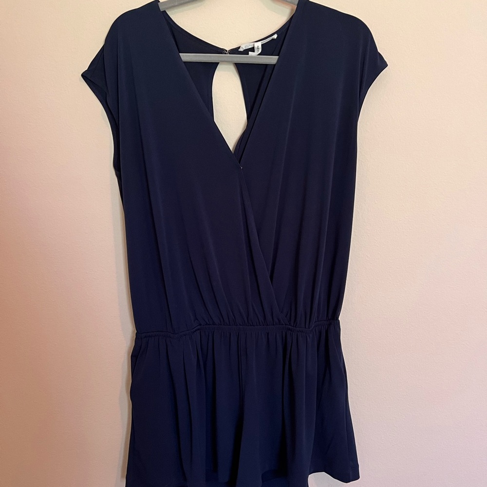 Navy BCBG Romper